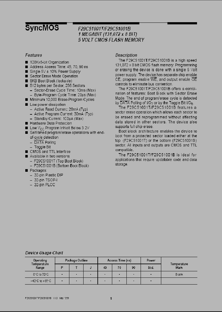 F29C51001_720767.PDF Datasheet