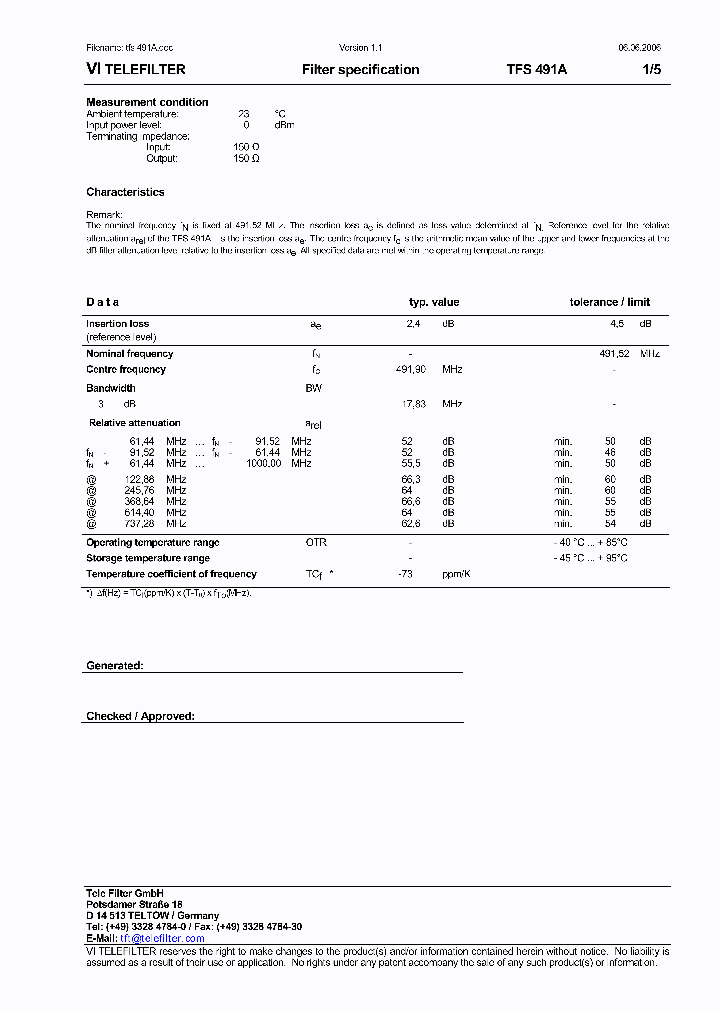 TFS491A_1160256.PDF Datasheet