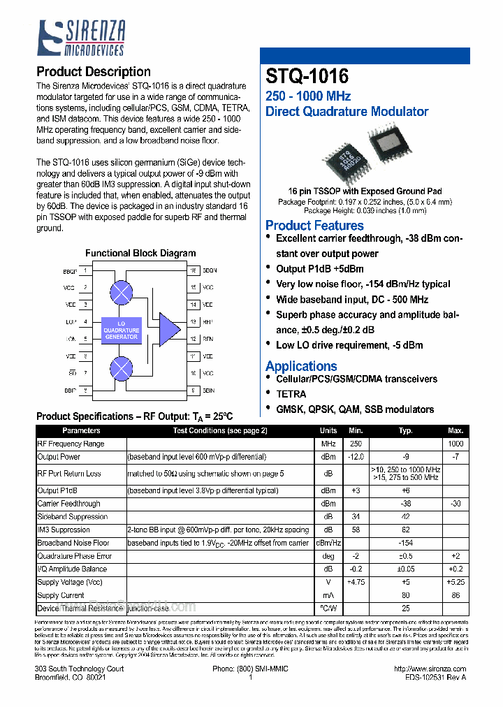 STQ1016_873502.PDF Datasheet