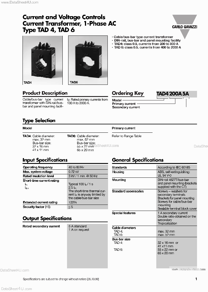 TAD4800A1A_890836.PDF Datasheet