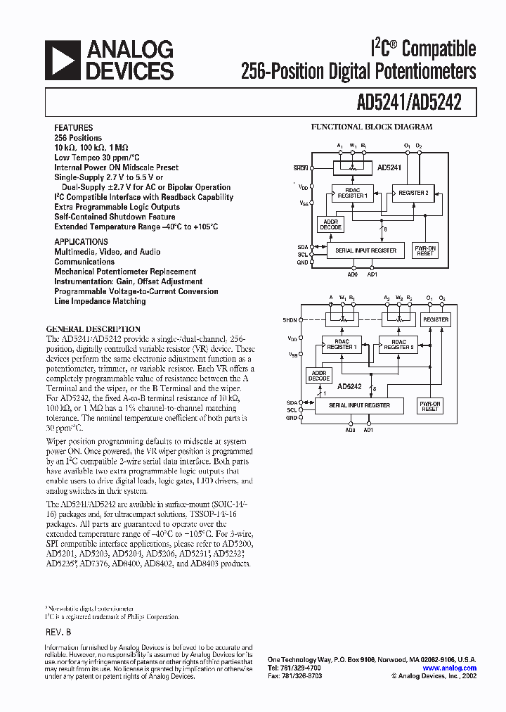 AD5242-EVAL_1175356.PDF Datasheet