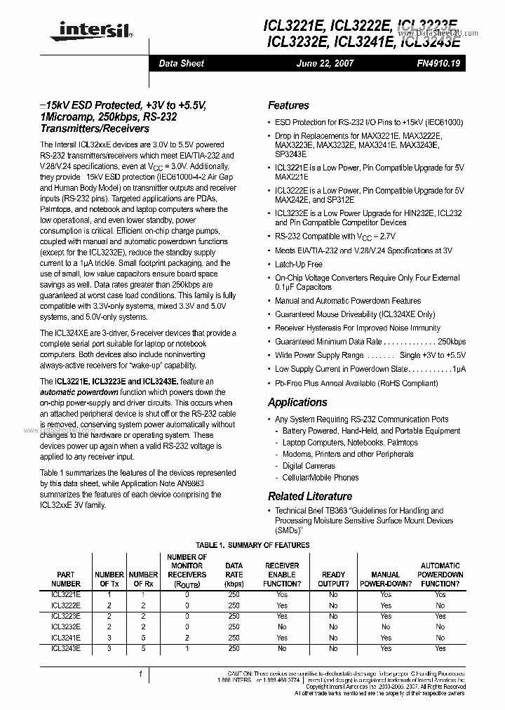 ICL3221E_894634.PDF Datasheet