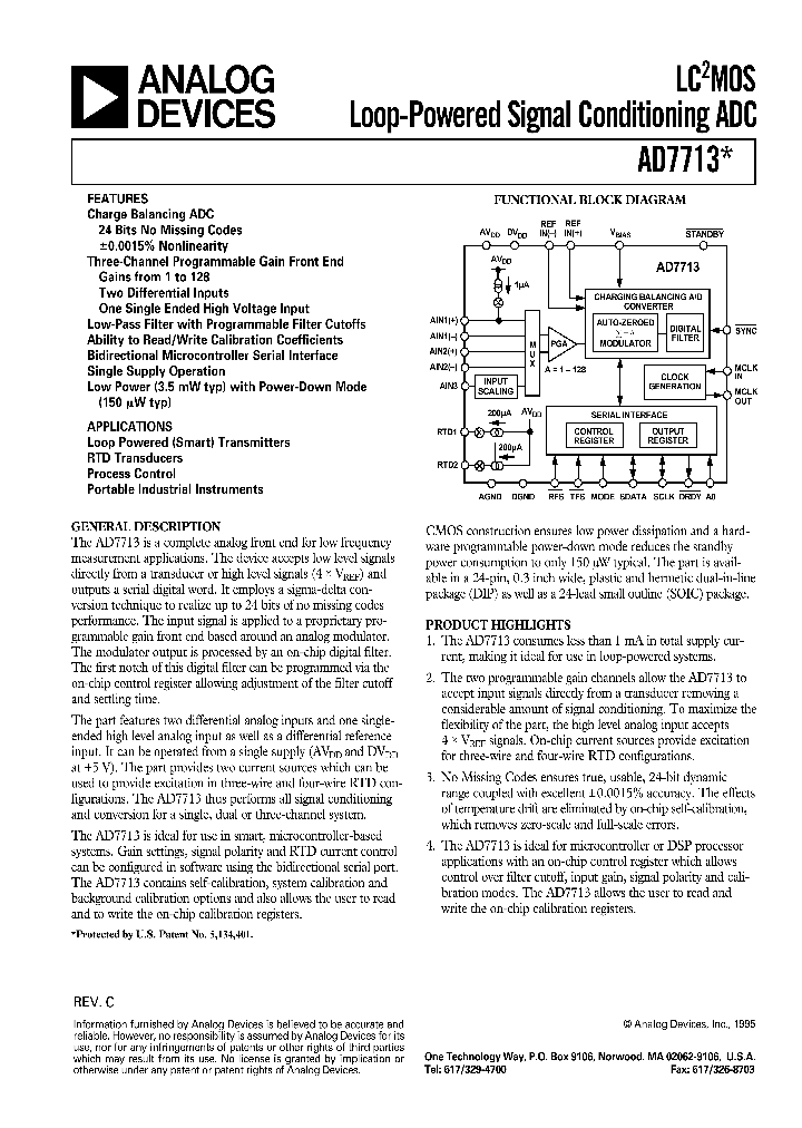 AD7713_1193975.PDF Datasheet