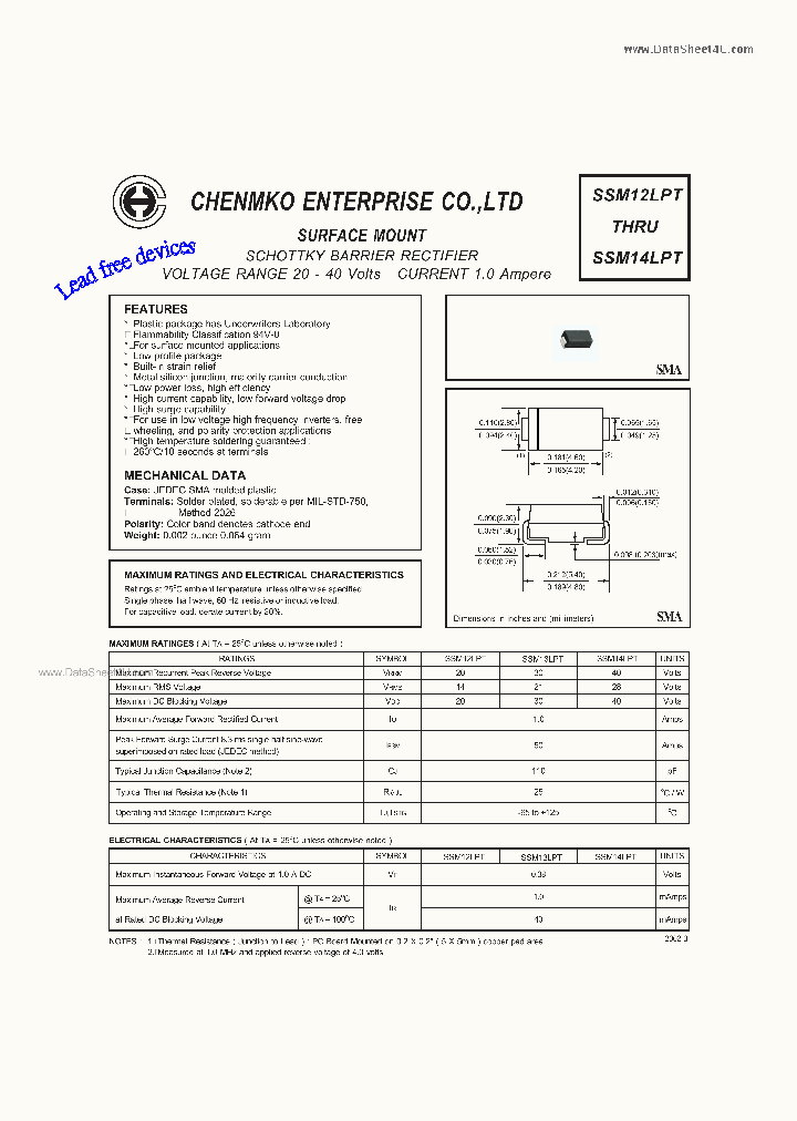 SSM14LPT_915163.PDF Datasheet