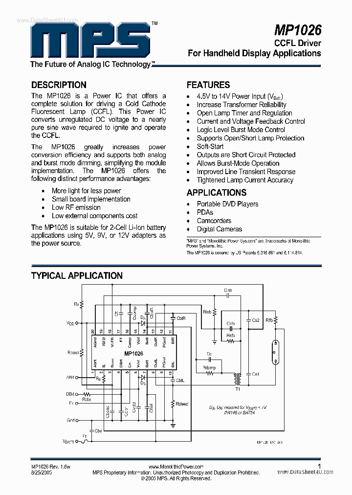 MP1026_881179.PDF Datasheet