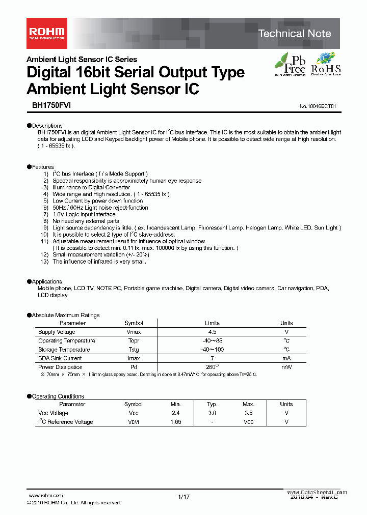 BH1750FVI_914089.PDF Datasheet