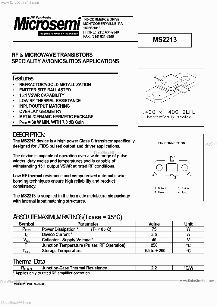 MS2213_916483.PDF Datasheet