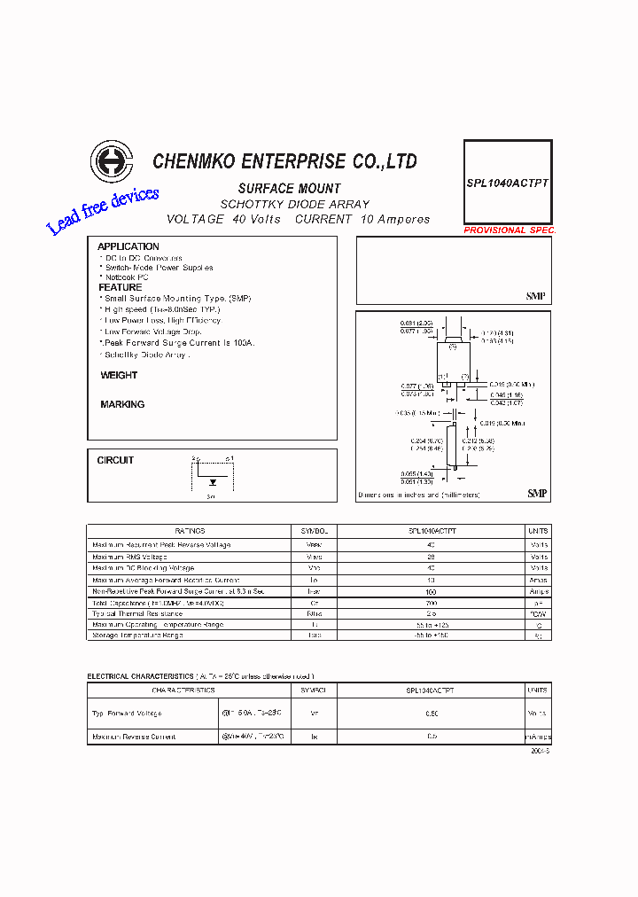 SPL1040ACTPT_1189419.PDF Datasheet