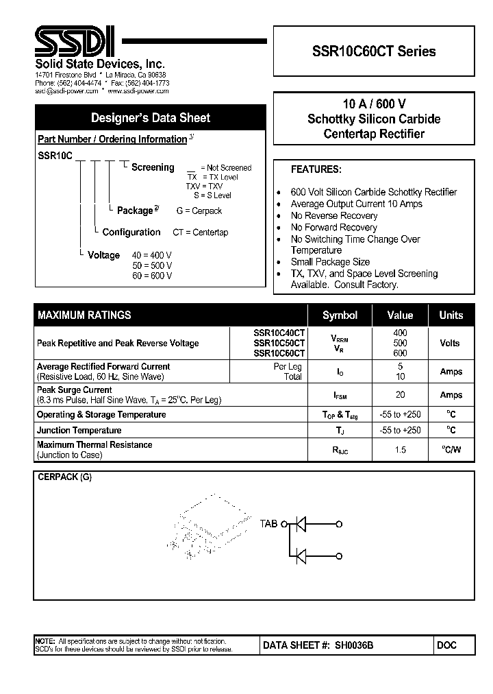 SSR10C40CT_1190631.PDF Datasheet