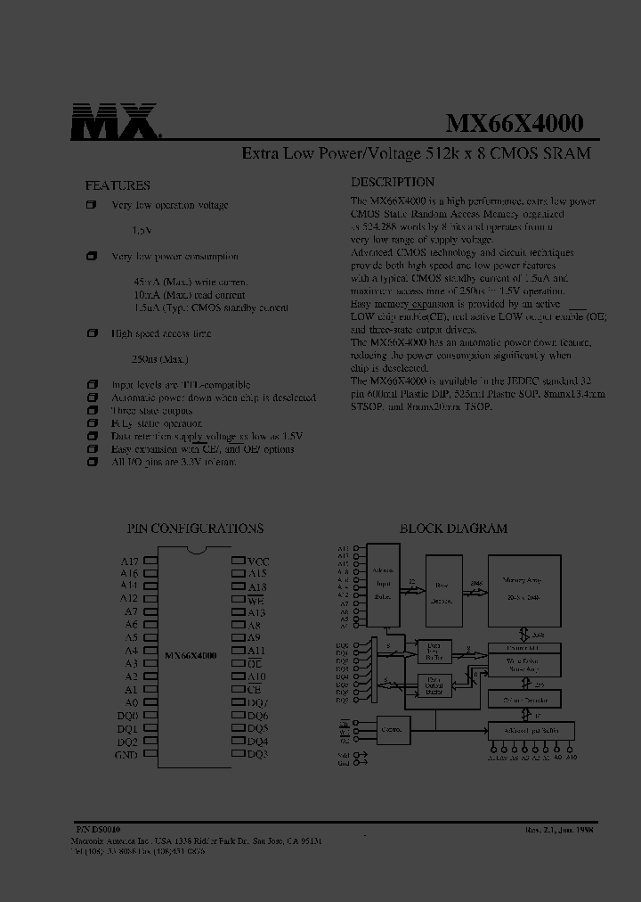 MX66X4000-25SC_731076.PDF Datasheet