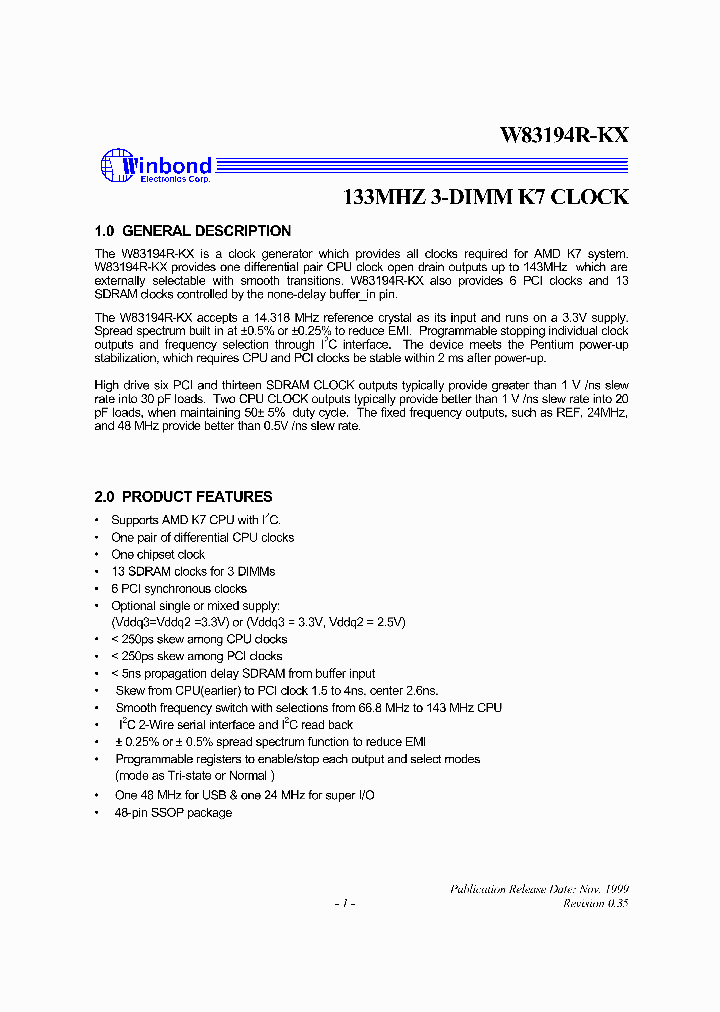 W83194R-KX_1198794.PDF Datasheet