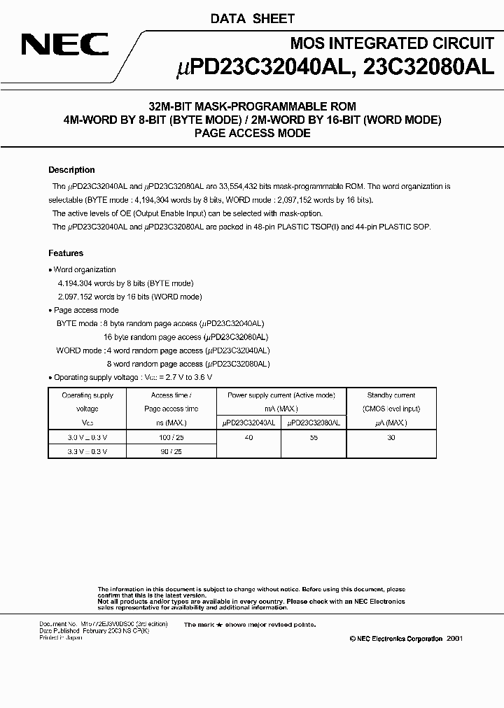 UPD23C32040ALGY-XXX-MJH_1205493.PDF Datasheet