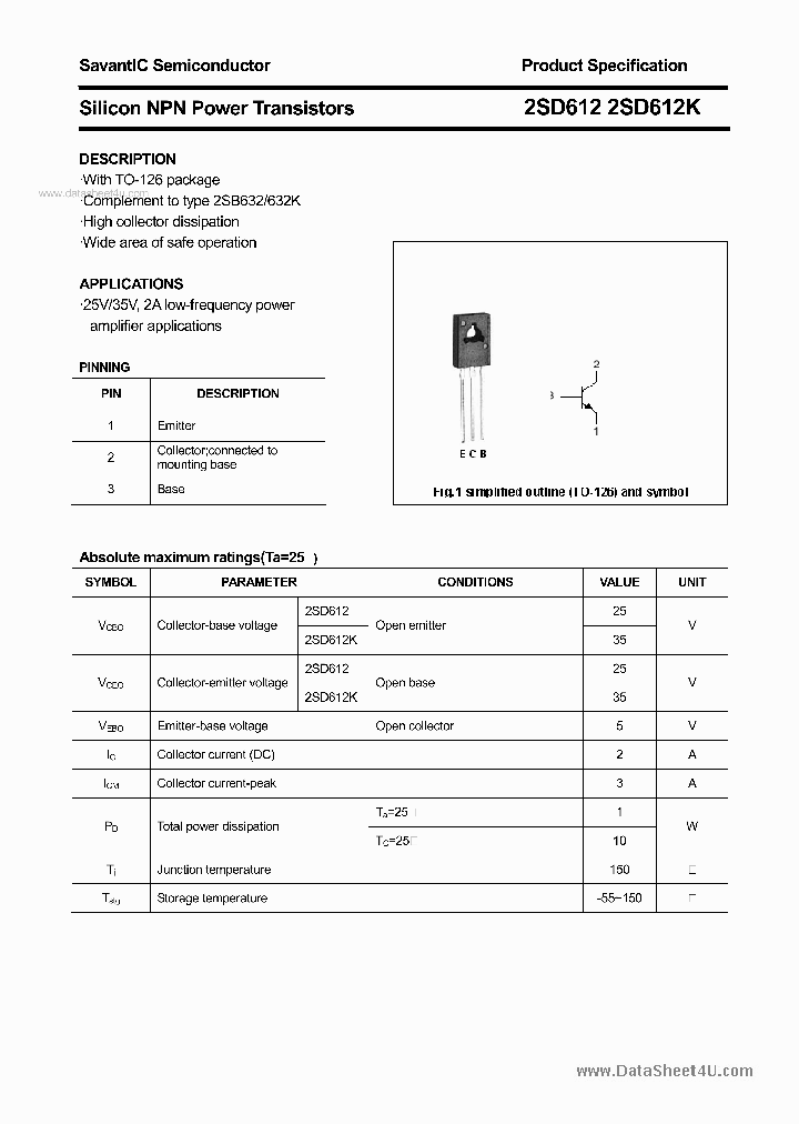 2SD612_916047.PDF Datasheet