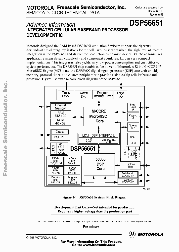 DSP56651DS_733344.PDF Datasheet