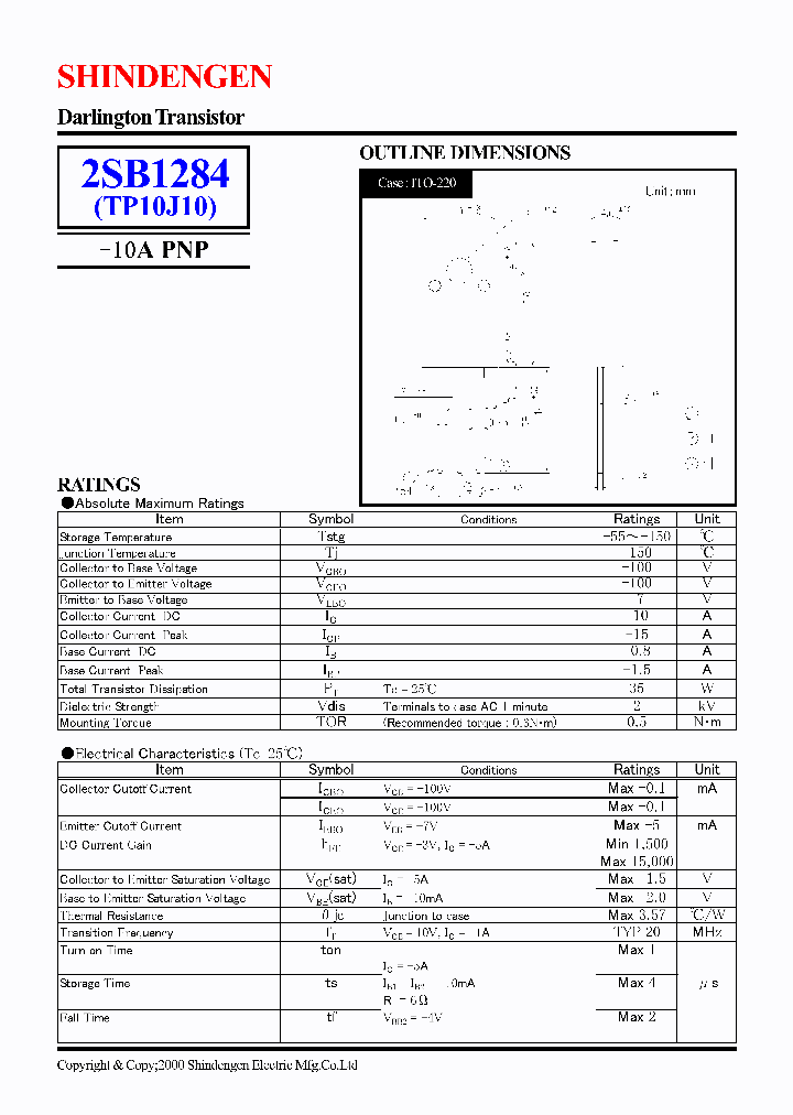 2SB1284_1225518.PDF Datasheet