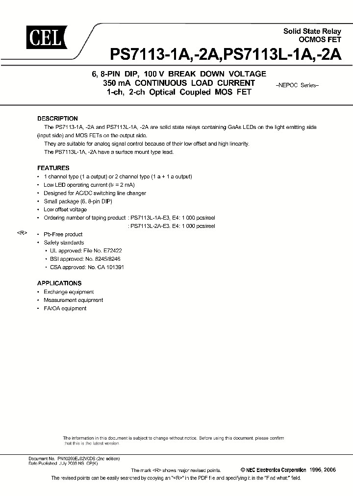PS7113L-2A_735758.PDF Datasheet