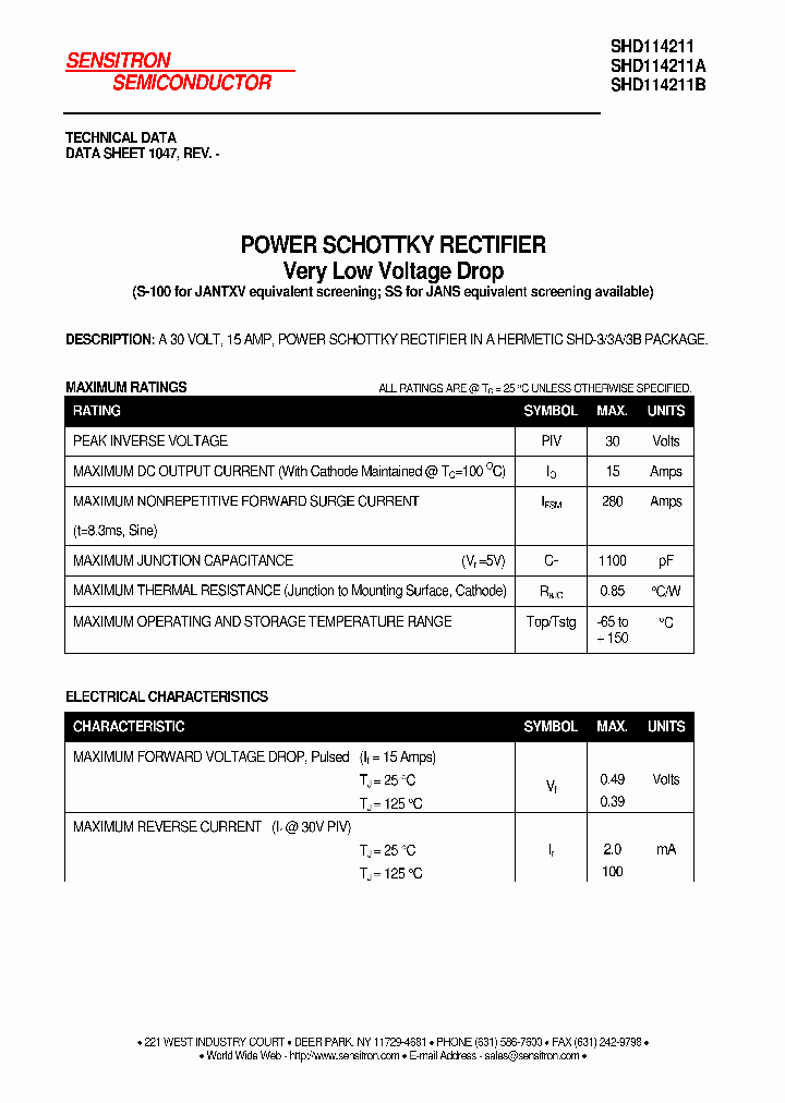 SHD114211A_1207483.PDF Datasheet