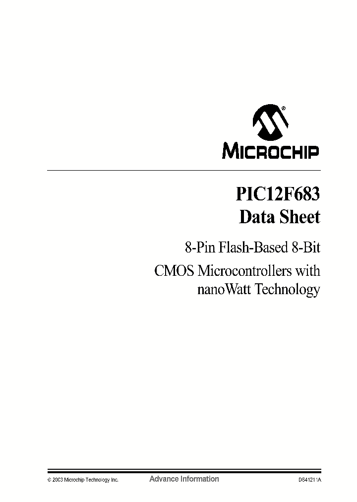 PIC12F683_1232712.PDF Datasheet