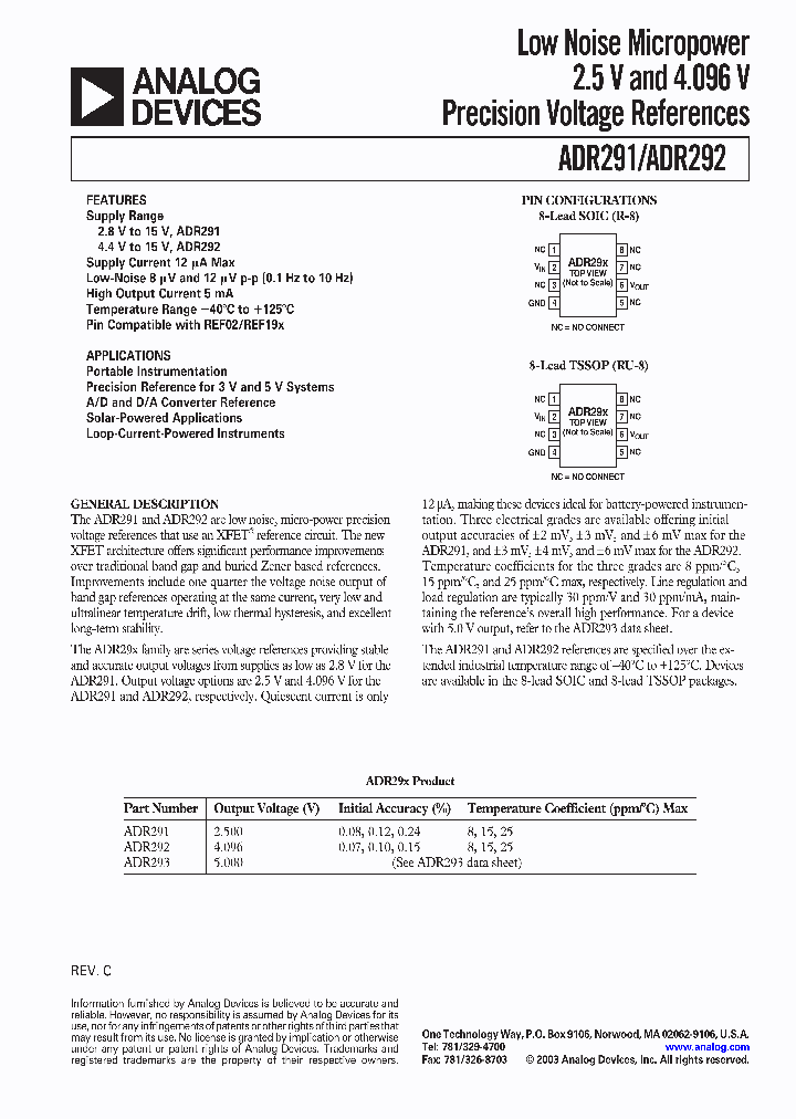 ADR292GRU_1233395.PDF Datasheet