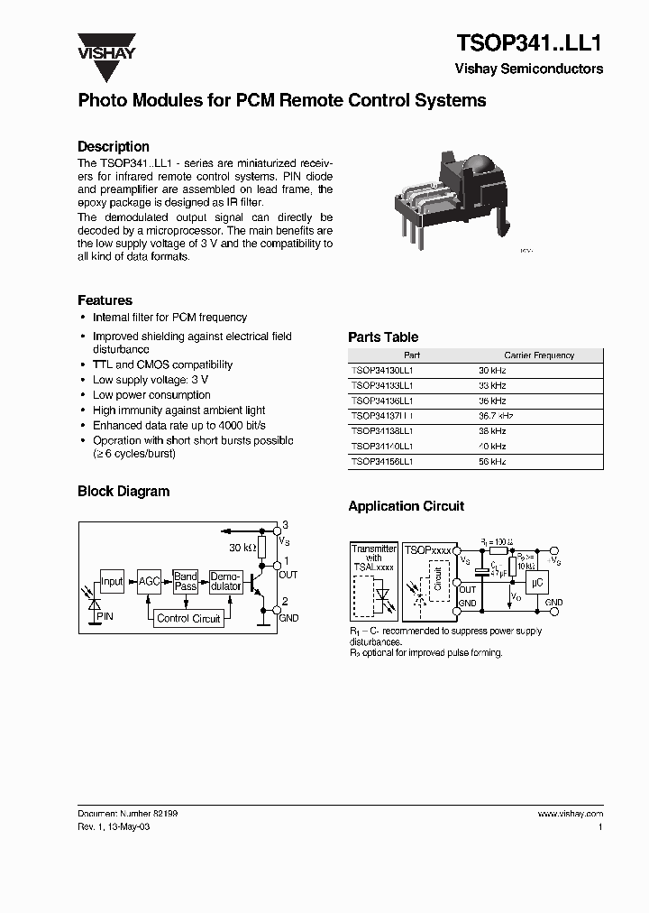 TSOP341LL1_1232971.PDF Datasheet