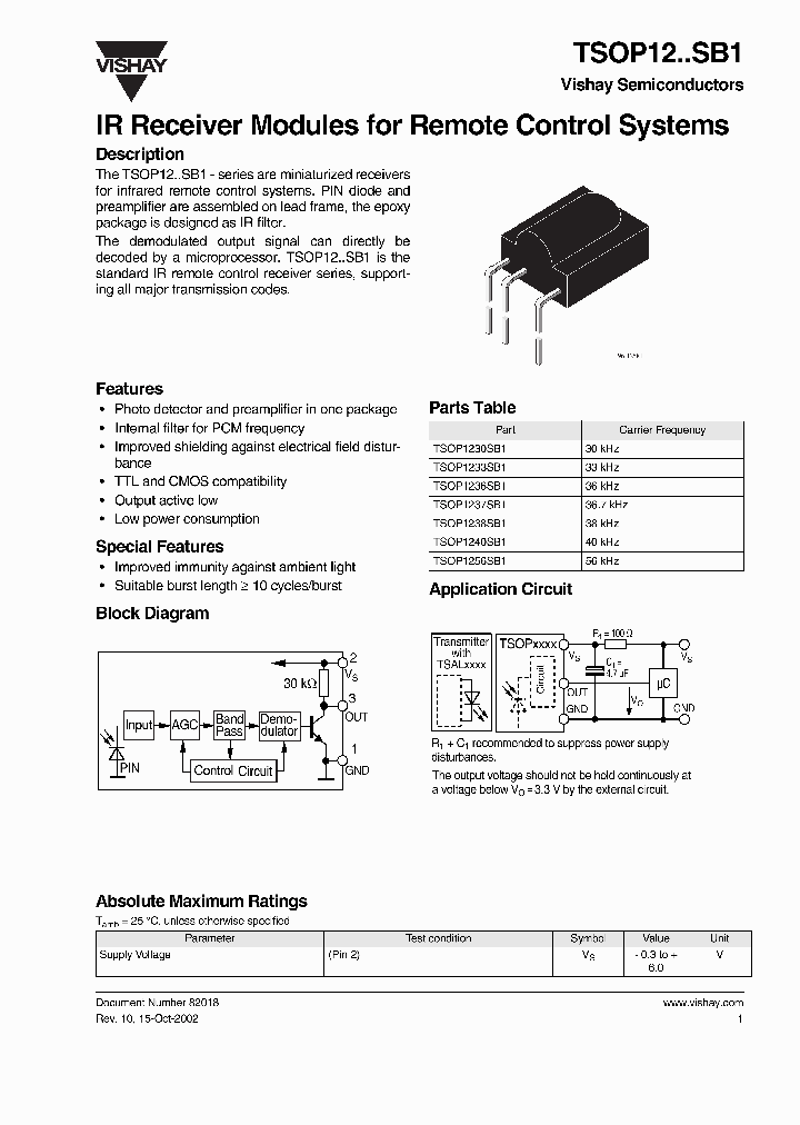 TSOP12SB1_1232725.PDF Datasheet