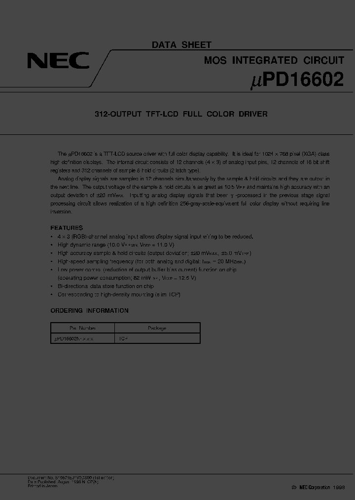 UPD16602N-XXX_736466.PDF Datasheet