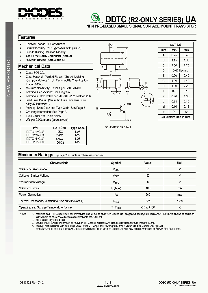 DDTC114GUA2_1209359.PDF Datasheet
