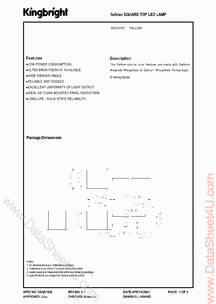 W503YDT_918938.PDF Datasheet