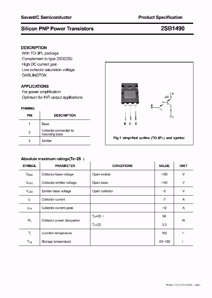 2SB1490_915938.PDF Datasheet
