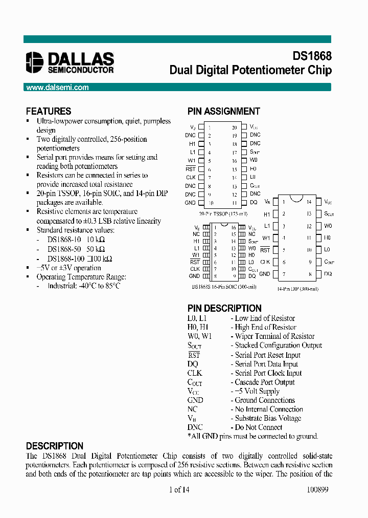 DS1868_1211628.PDF Datasheet