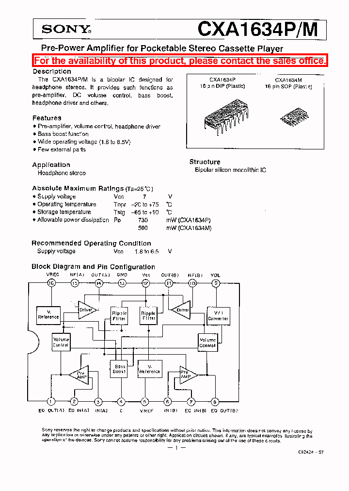CXA1634PM_1231153.PDF Datasheet