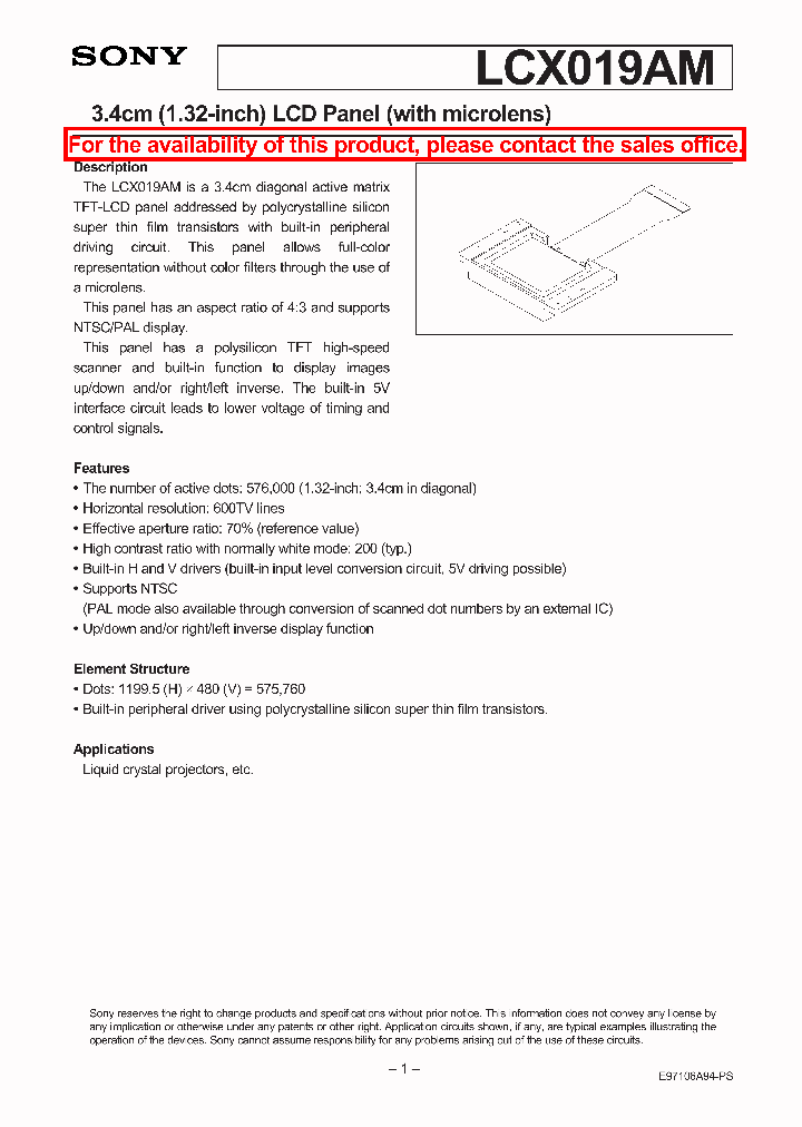LCX019AM_1236761.PDF Datasheet
