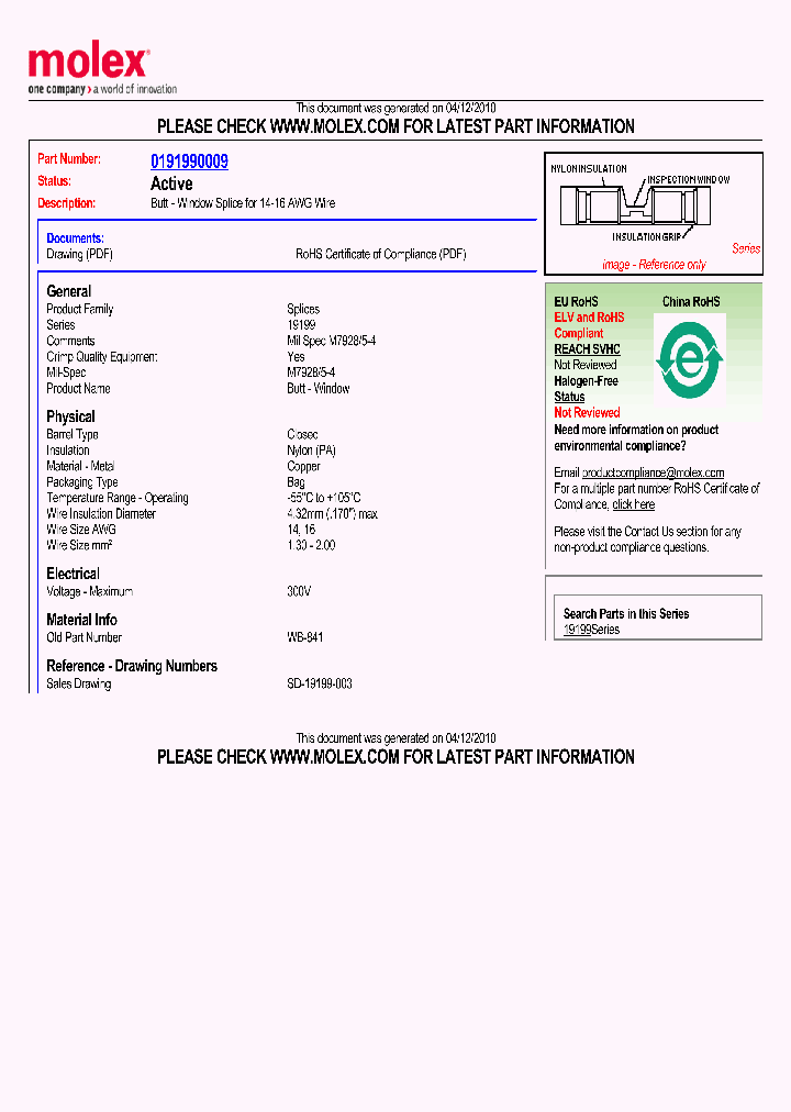 0191990009_1219432.PDF Datasheet