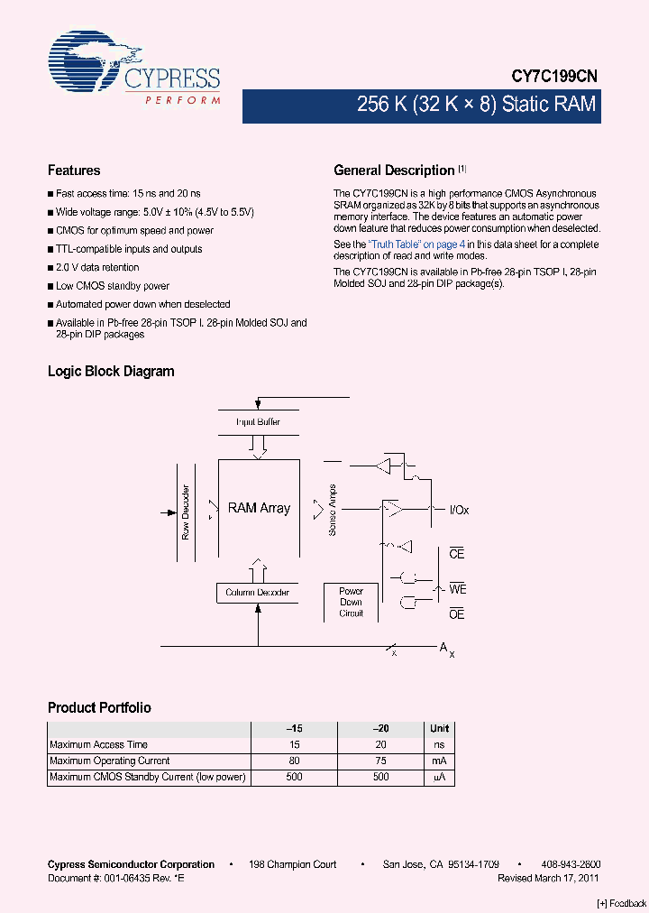 CY7C199CN-15VXC_1219557.PDF Datasheet