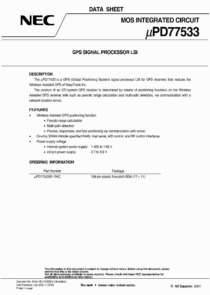 UPD77533S1-YHC_1232571.PDF Datasheet