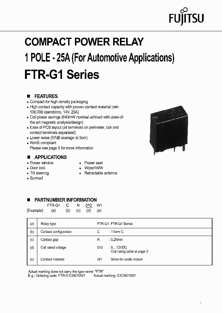 FTR-G1CN010W1_1224687.PDF Datasheet