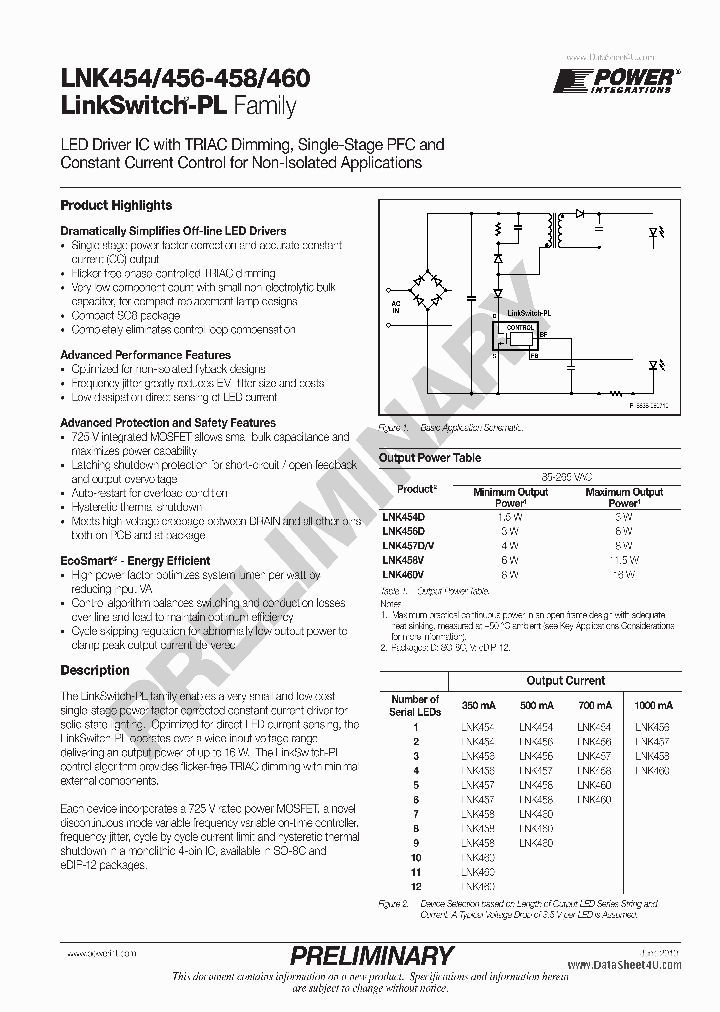 LNK460_917736.PDF Datasheet