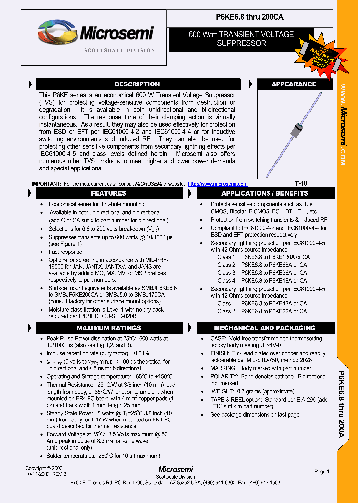P6KE20_1244571.PDF Datasheet