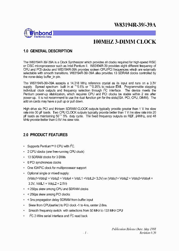 W83194R-39-39A_1247979.PDF Datasheet