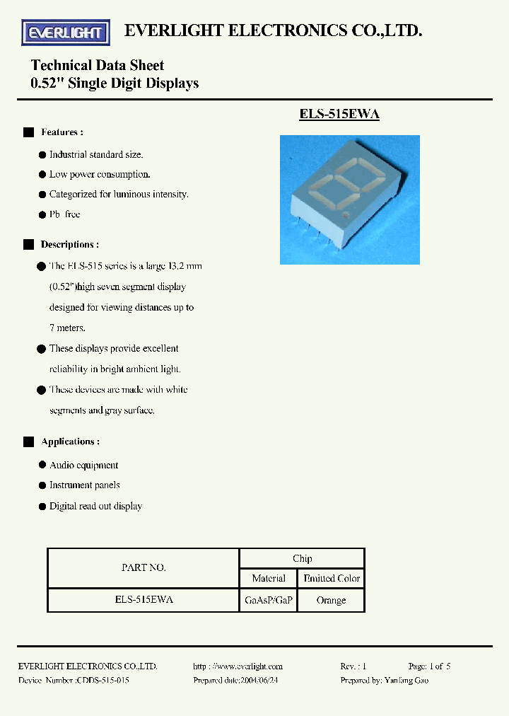 ELS-515EWA_1243861.PDF Datasheet