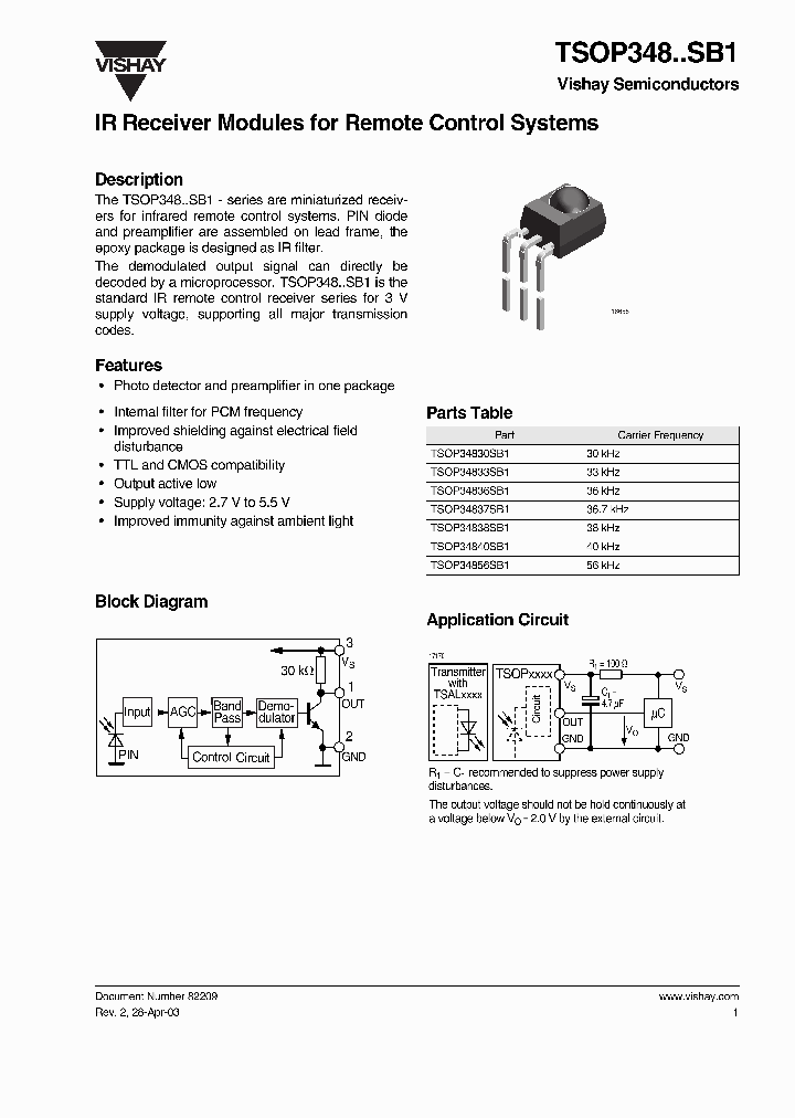 TSOP348SB1_1248808.PDF Datasheet