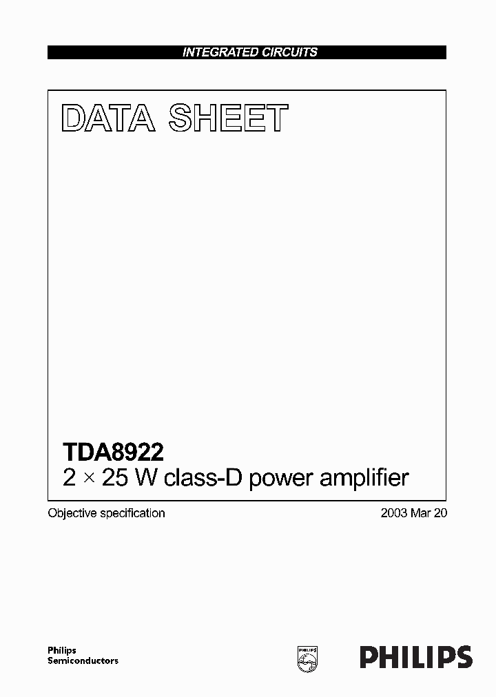 TDA8922J_1238395.PDF Datasheet
