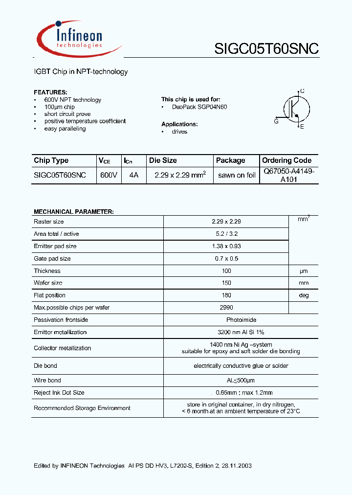 SIGC05T60SNC_1238440.PDF Datasheet