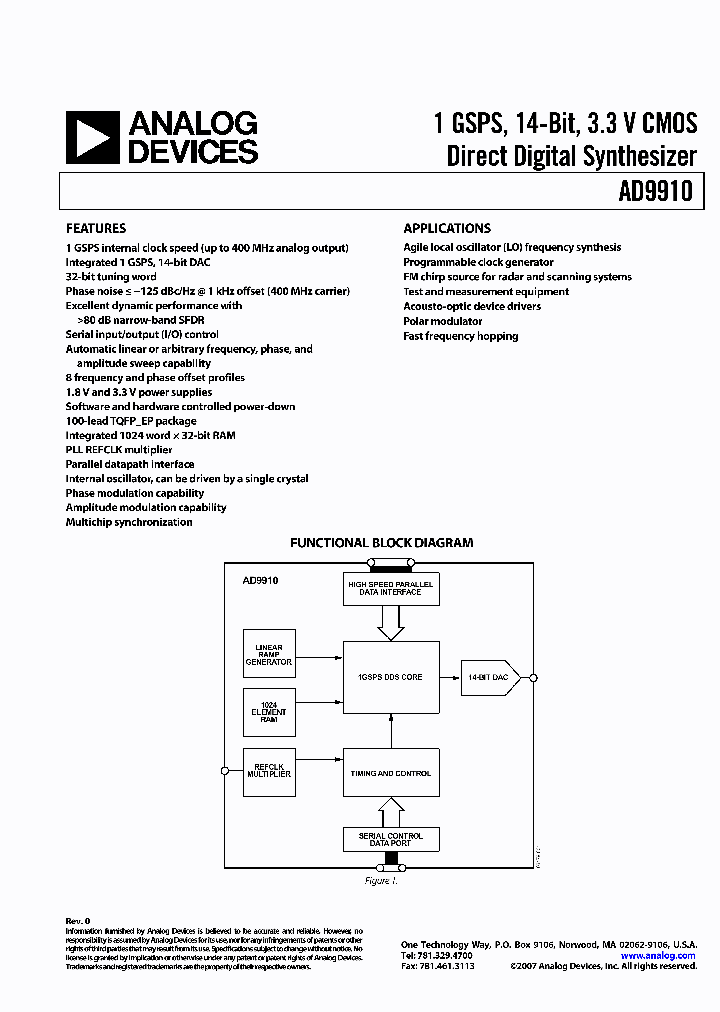 AD9910PCBZ_748621.PDF Datasheet