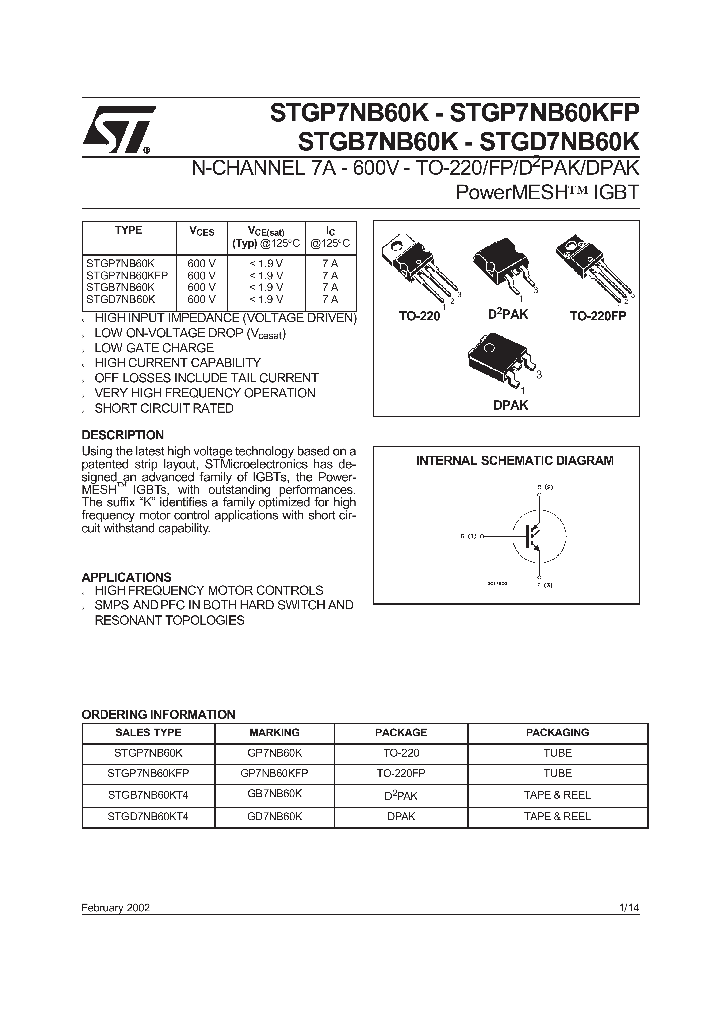 STGB7NB60KT4_748673.PDF Datasheet