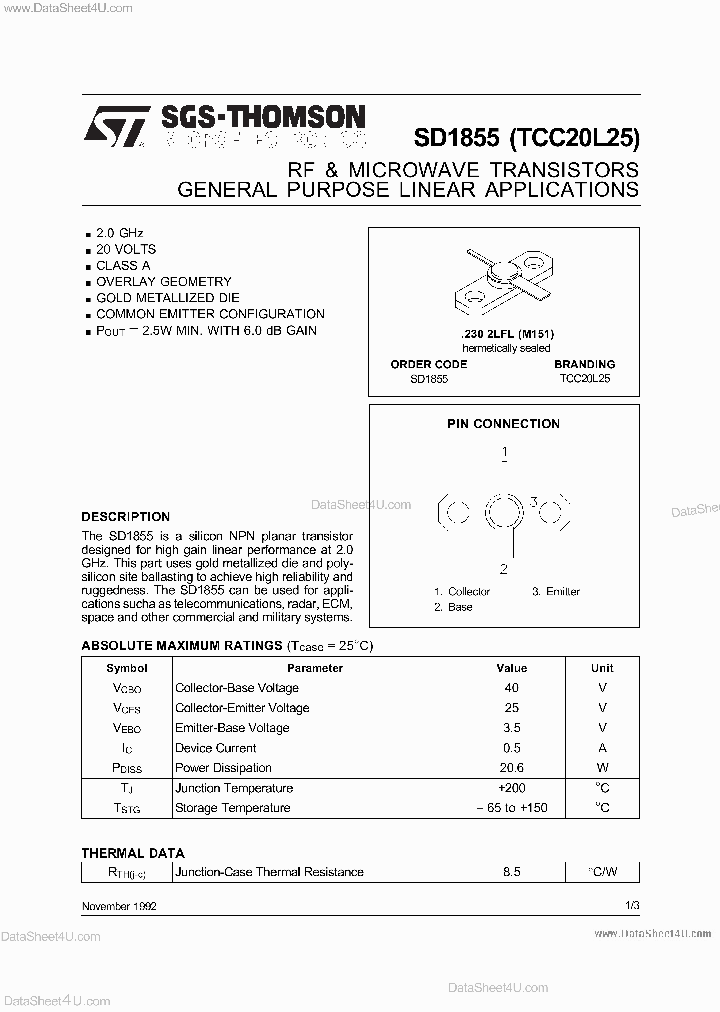 SD1855_919955.PDF Datasheet