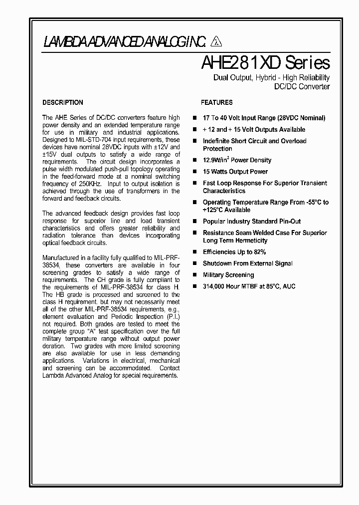 AHF2815DES-SLV_750381.PDF Datasheet