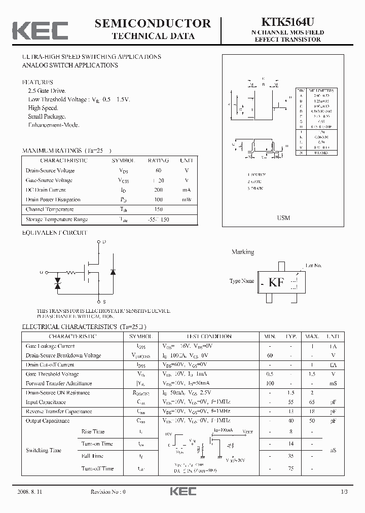 KTK5164U_1255083.PDF Datasheet