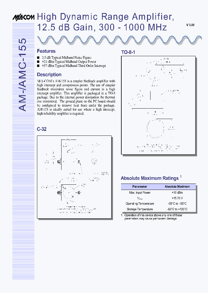 AMC-155SMA_1255303.PDF Datasheet