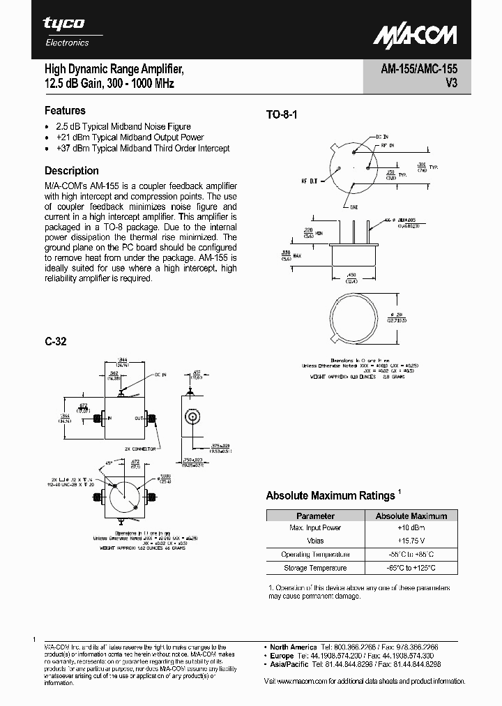 AMC-155SNA_1255305.PDF Datasheet